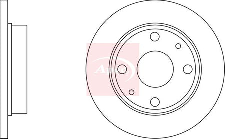 Apec DSK2047 Brake Disc - 2