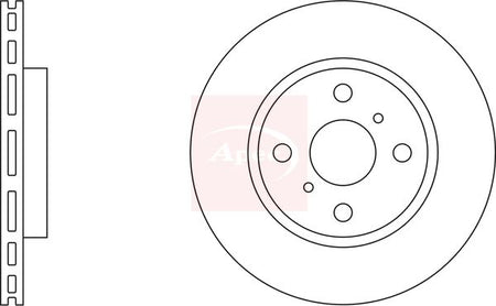 Apec DSK2048 Brake Disc - 1