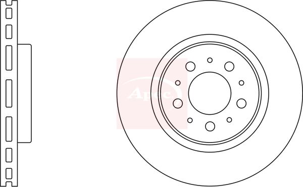 Apec DSK2050 Brake Disc - 1