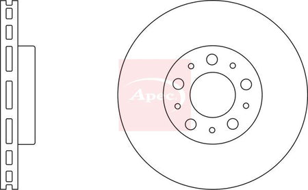 Apec DSK2051 Brake Disc - 2