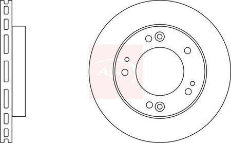 Apec DSK2054 Brake Disc - 1