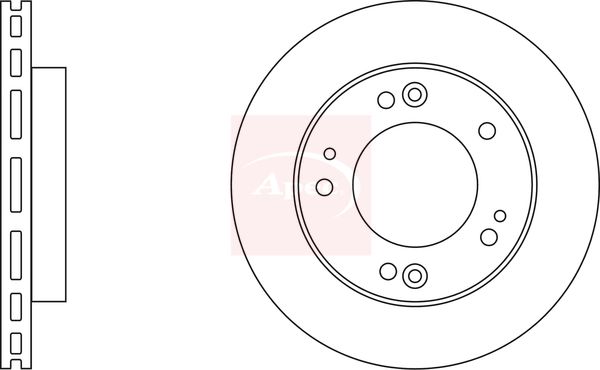 Apec DSK2054 Brake Disc - 1