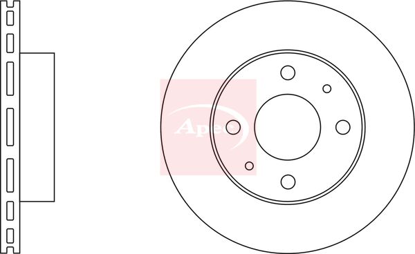 Apec DSK2055 Brake Disc - 2