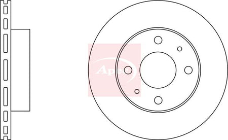Apec DSK2055 Brake Disc - 2