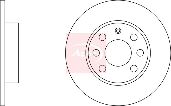 Apec DSK2056 Brake Disc - 2