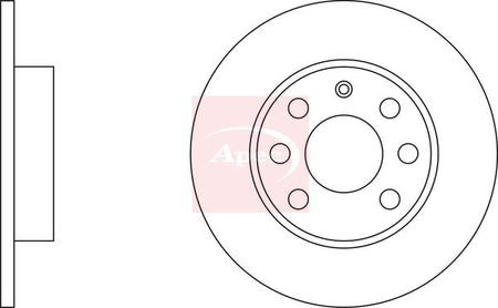 Apec DSK2056 Brake Disc - 2