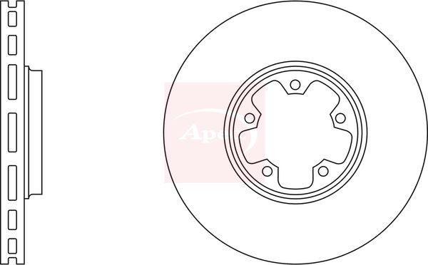 Apec DSK2057 Brake Disc - 1