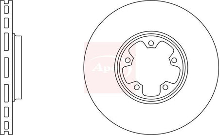 Apec DSK2057 Brake Disc - 1