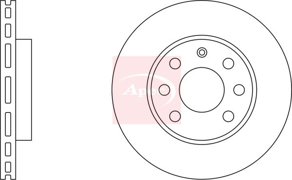 Apec DSK2059 Brake Disc - 2