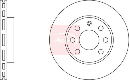 Apec DSK2059 Brake Disc - 2