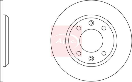 Apec DSK205 Brake Disc - 2