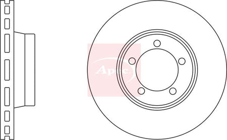 Apec DSK2061 Brake Disc - 1