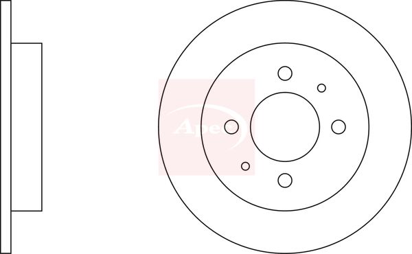 Apec DSK2065 Brake Disc - 1