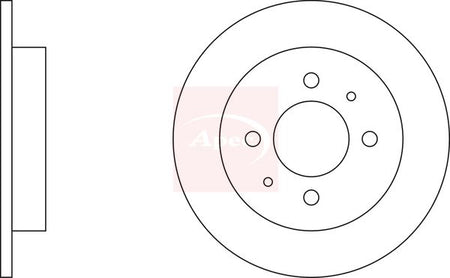 Apec DSK2065 Brake Disc - 1