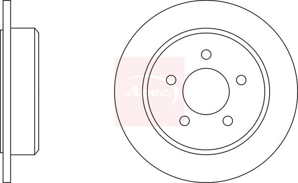 Apec DSK2069 Brake Disc - 1