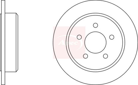 Apec DSK2069 Brake Disc - 1