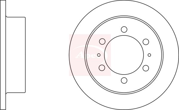Apec DSK2070 Brake Disc - 1