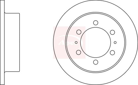 Apec DSK2070 Brake Disc - 1