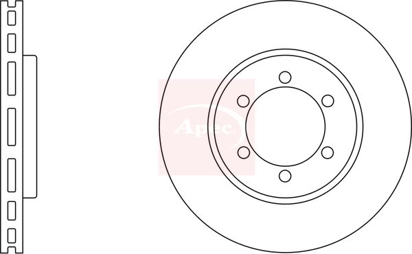 Apec DSK2071 Brake Disc - 1