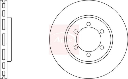 Apec DSK2071 Brake Disc - 1
