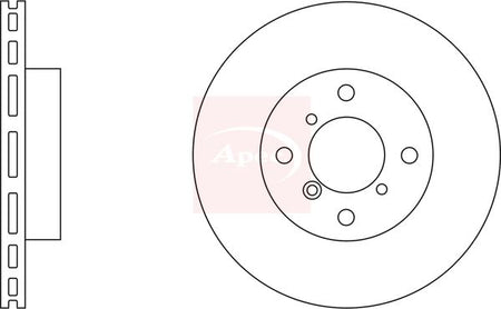 Apec DSK2073 Brake Disc - 1