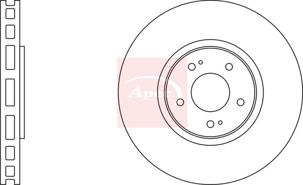 Apec DSK2076 Brake Disc - 1
