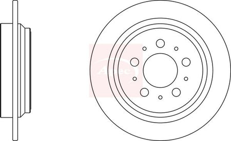 Apec DSK2084 Brake Disc - 1