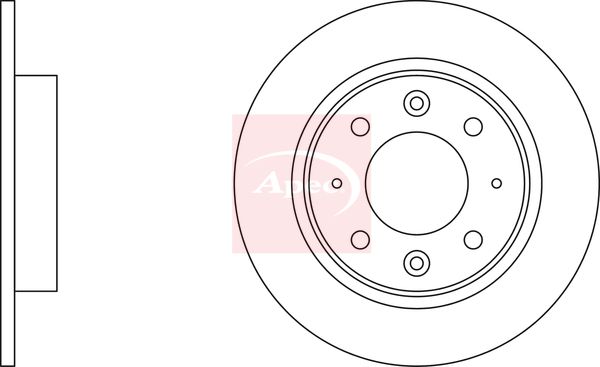 Apec DSK2085 Brake Disc - 1