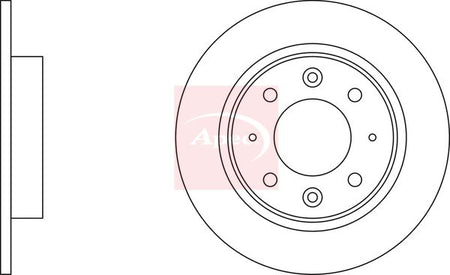 Apec DSK2085 Brake Disc - 1