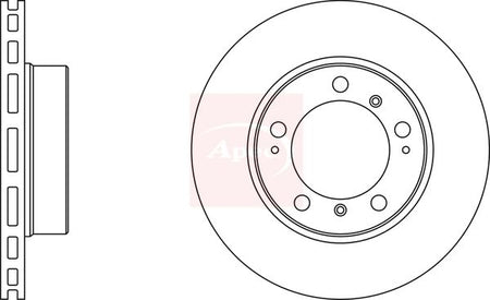 Apec DSK2090 Brake Disc - 1