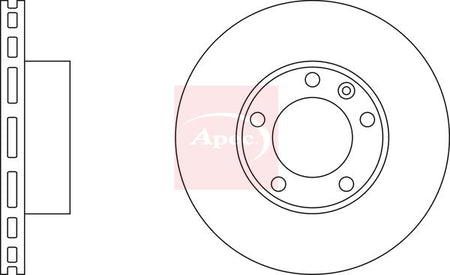 Apec DSK2092 Brake Disc - 2