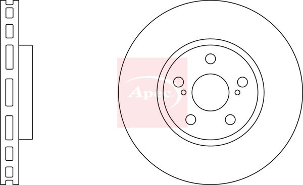 Apec DSK2093 Brake Disc - 1