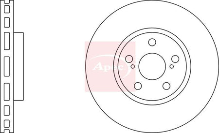 Apec DSK2093 Brake Disc - 1
