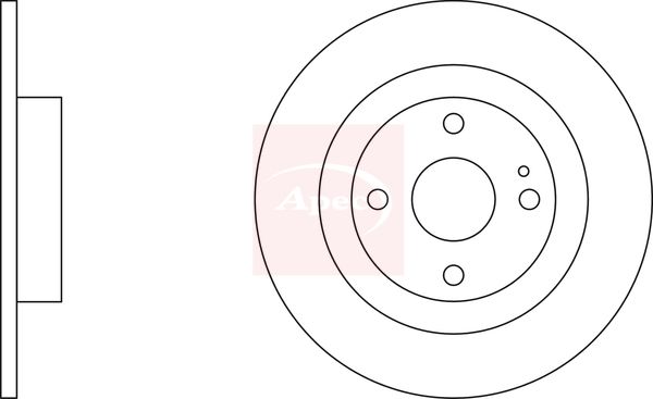 Apec DSK2095 Brake Disc - 1