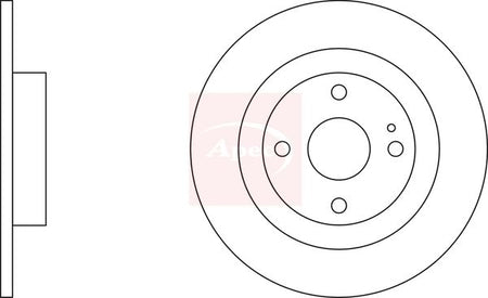 Apec DSK2095 Brake Disc - 1