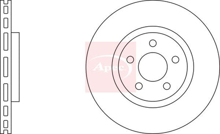 Apec DSK2096 Brake Disc - 1