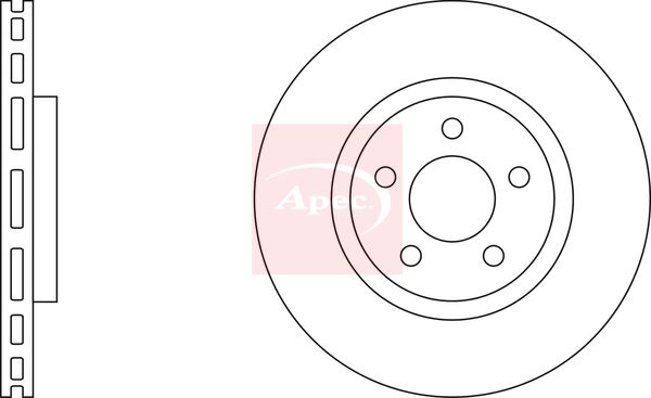 Apec DSK2096 Brake Disc - 1