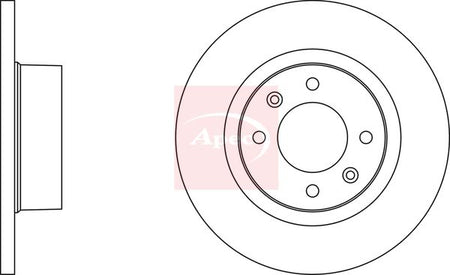 Apec DSK2097 Brake Disc - 2