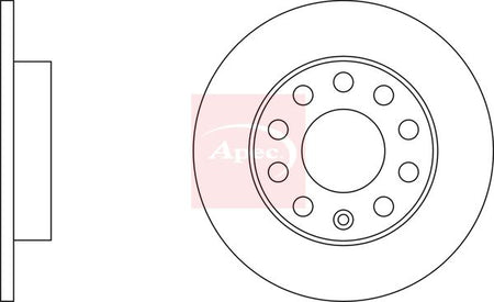 Apec DSK2098 Brake Disc - 2