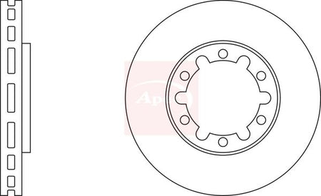 Apec DSK2100 Brake Disc - 1