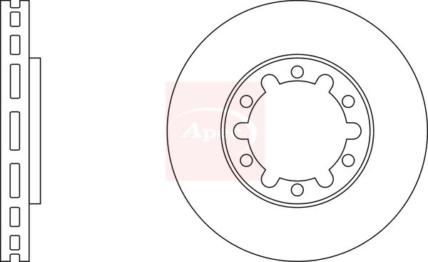 Apec DSK2100 Brake Disc - 1