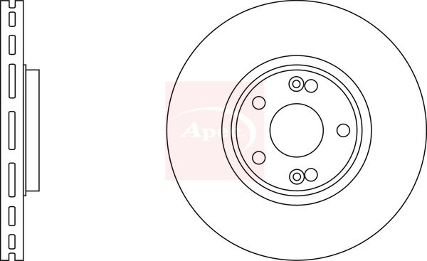 Apec DSK2102 Brake Disc - 1