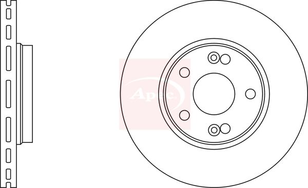 Apec DSK2105 Brake Disc - 1