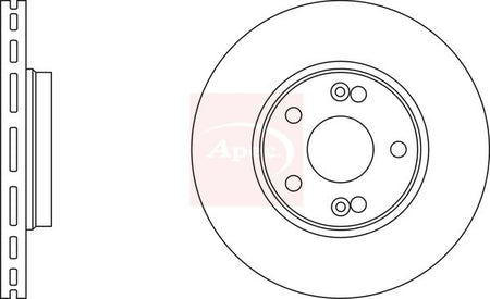 Apec DSK2105 Brake Disc - 1