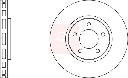 Apec DSK2106 Brake Disc - 1