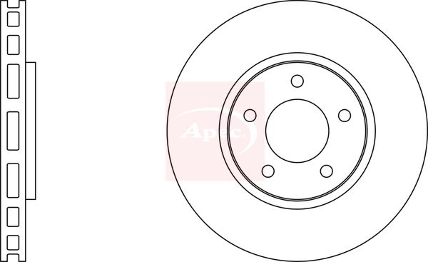 Apec DSK2106 Brake Disc - 1