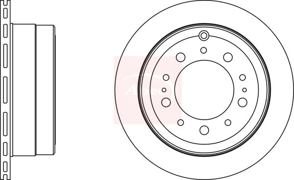 Apec DSK2107 Brake Disc - 1