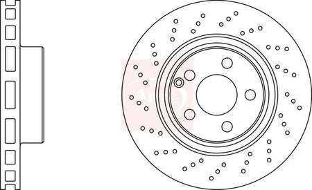 Apec DSK2108 Brake Disc - 1