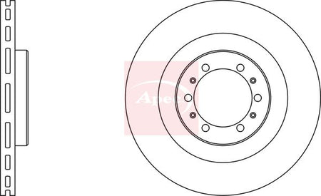 Apec DSK2109 Brake Disc - 1