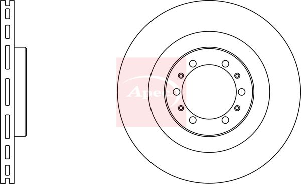 Apec DSK2109 Brake Disc - 1